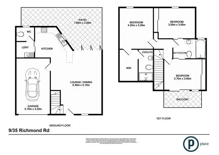 Floorplan of Homely townhouse listing, 9/35 Richmond Road, Morningside QLD 4170