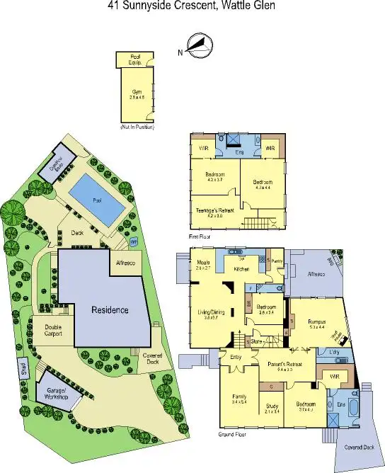 Floorplan of Homely house listing, 41 - 43 Sunnyside Crescent, Wattle Glen VIC 3096