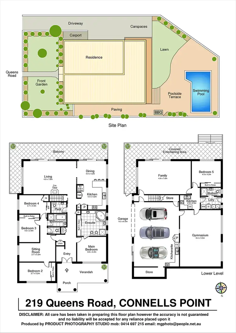 Floorplan of Homely house listing, 219 Queens Road, Connells Point NSW 2221