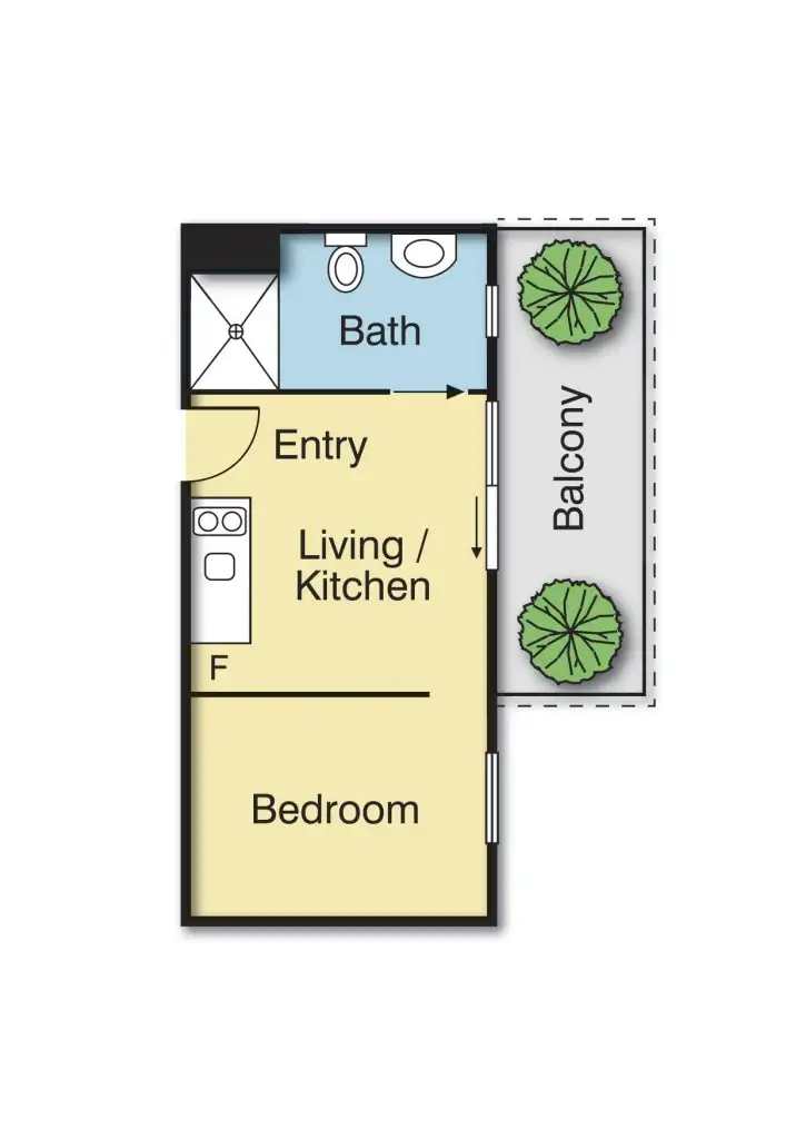 Floorplan of Homely apartment listing, 211/1 Delany Avenue, Burwood VIC 3125