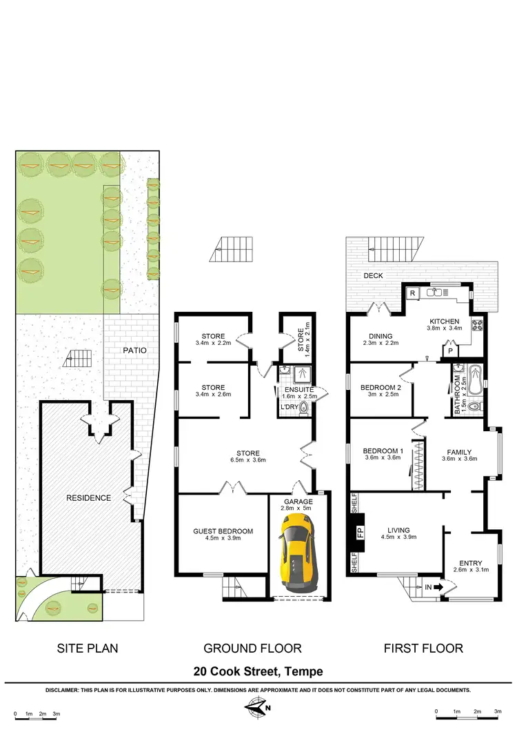 Floorplan of Homely house listing, 20 Cook Street, Tempe NSW 2044