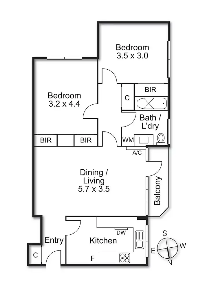Floorplan of Homely apartment listing, 20/200 Wattletree Road, Malvern VIC 3144