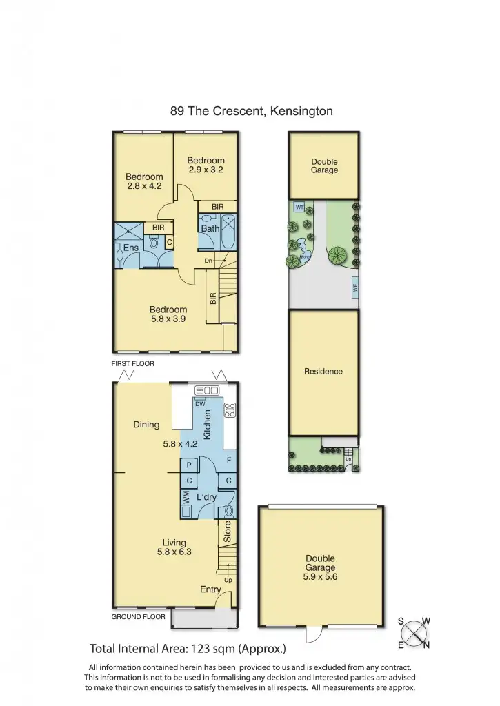 Floorplan of Homely house listing, 89 The Crescent, Kensington VIC 3031