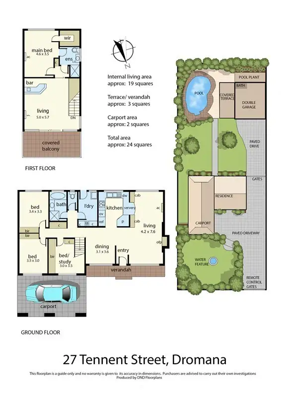 Floorplan of Homely house listing, 27 Tennent Street, Dromana VIC 3936