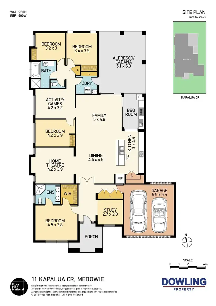 Floorplan of Homely house listing, 11 Kapalua Crescent, Medowie NSW 2318