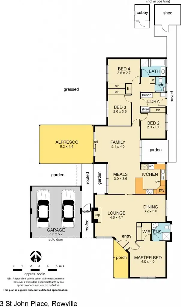 Floorplan of Homely house listing, 3 St John Place, Rowville VIC 3178