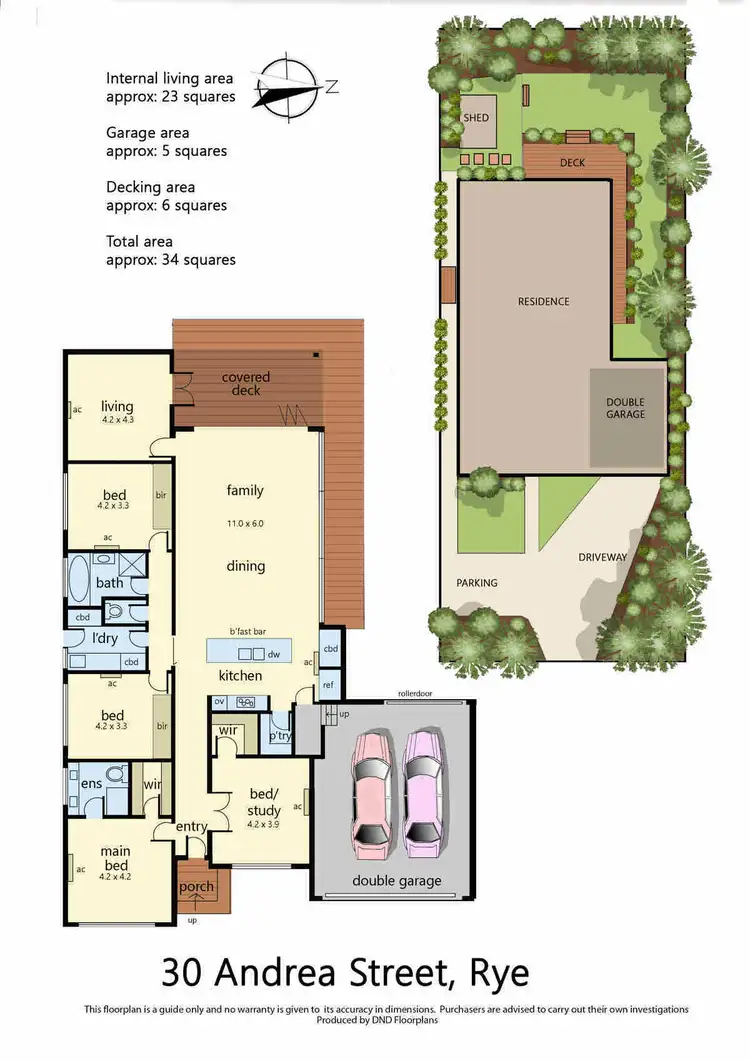 Floorplan of Homely house listing, 30 Andrea Street, Rye VIC 3941