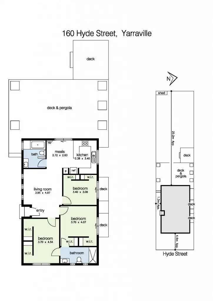 Floorplan of Homely house listing, 160 Hyde Street, Yarraville VIC 3013