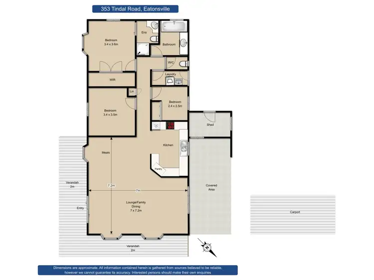 Floorplan of Homely house listing, 353 Tindal Road, Eatonsville NSW 2460