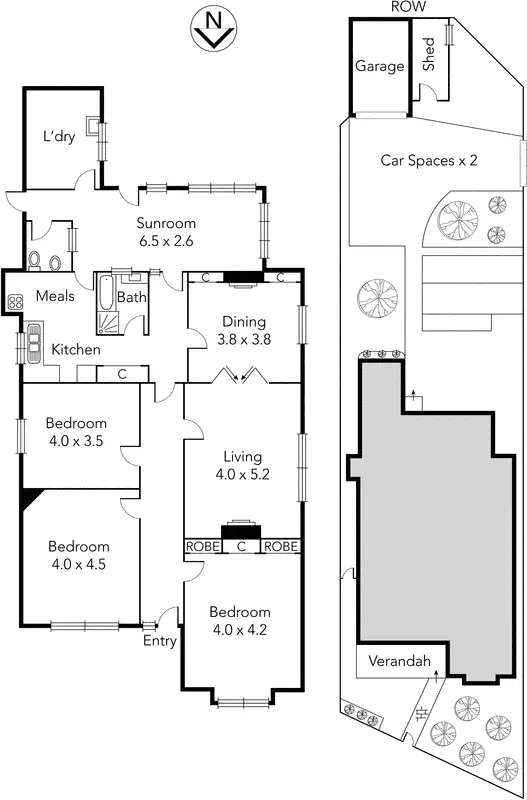 Floorplan of Homely house listing, 25 Hunter Street, Brunswick West VIC 3055