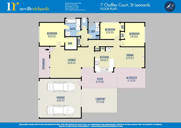 Floorplan of Homely house listing, 7 Chaffey Court, St Leonards VIC 3223