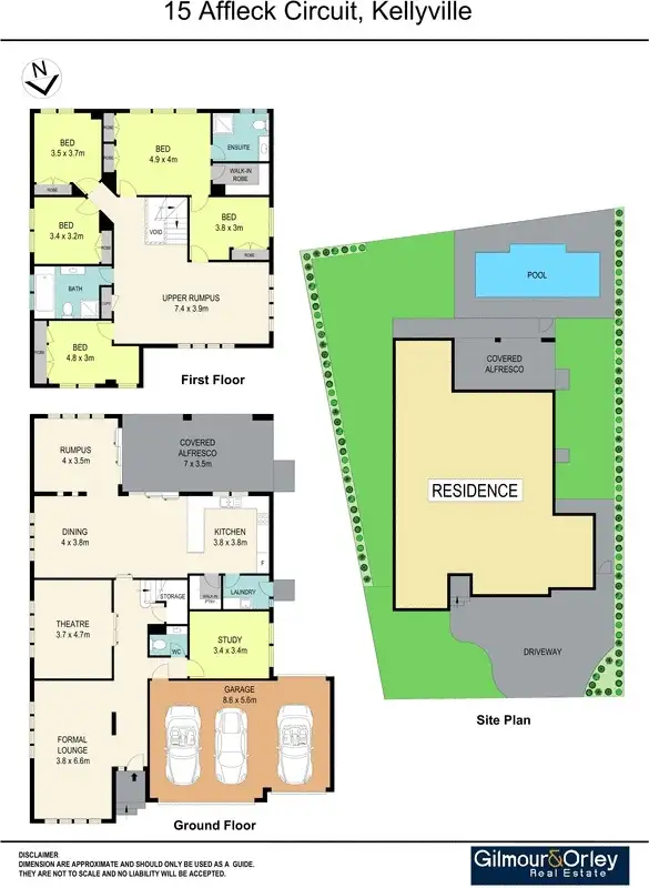 Floorplan of Homely house listing, 15 Affleck Circuit, Kellyville NSW 2155
