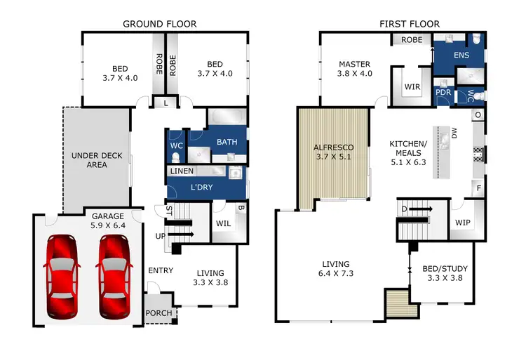 Floorplan of Homely house listing, 10 Wentworth Court, Torquay VIC 3228