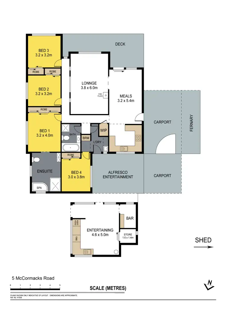 Floorplan of Homely house listing, 5 McCormacks Road, Eaglehawk VIC 3556