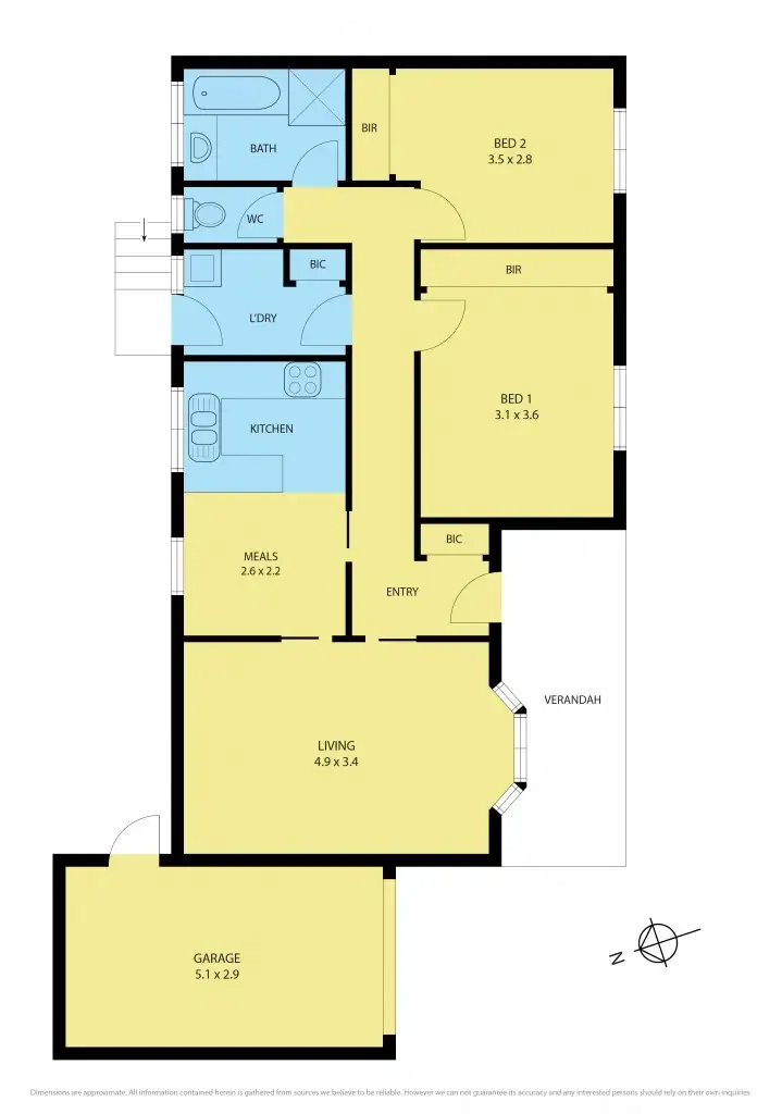 Floorplan of Homely unit listing, 7/48-50 Zeally Bay Road, Torquay VIC 3228