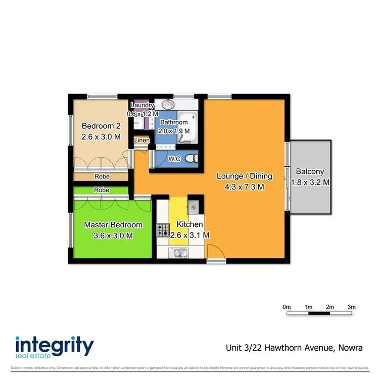 Floorplan of Homely unit listing, 3/22 Hawthorne Avenue, Nowra NSW 2541