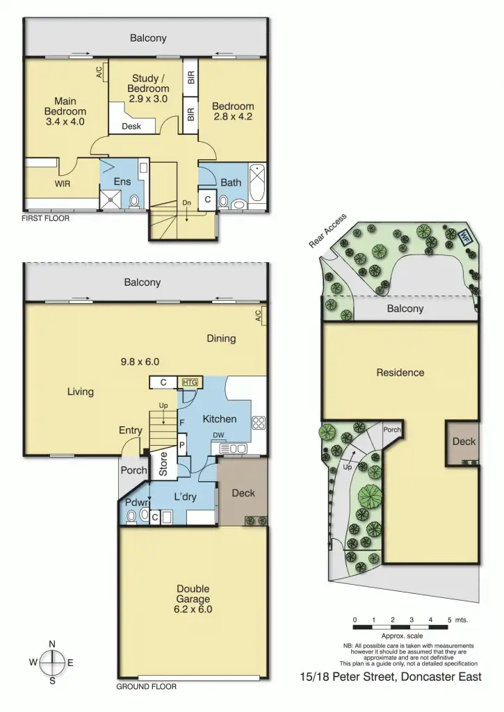 Floorplan of Homely townhouse listing, 15/18 Peter Street, Doncaster East VIC 3109