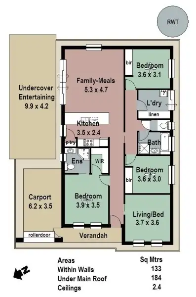 Floorplan of Homely house listing, 1/6 Tolmer Road, Woodside SA 5244