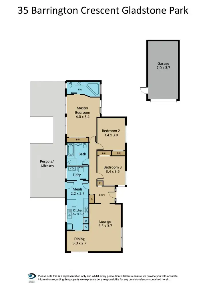 Floorplan of Homely house listing, 35 Barrington Crescent, Gladstone Park VIC 3043