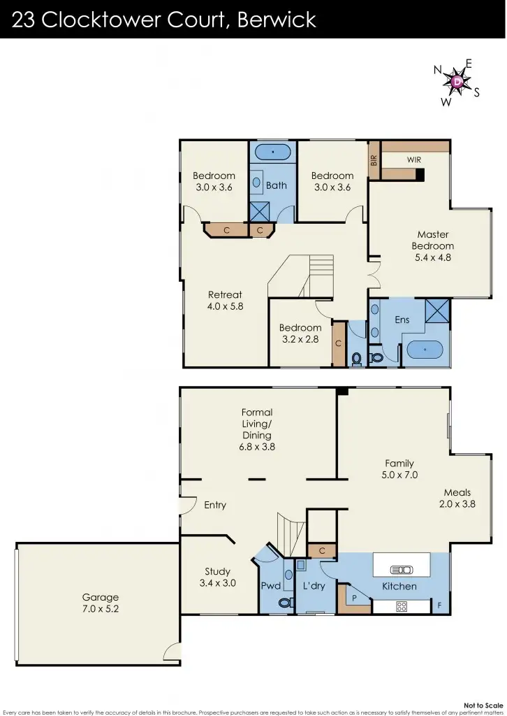 Floorplan of Homely house listing, 23 Clocktower Court, Berwick VIC 3806