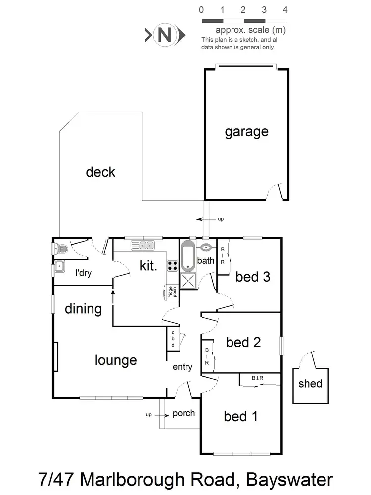 Floorplan of Homely unit listing, 7/47 Marlborough Road, Bayswater VIC 3153