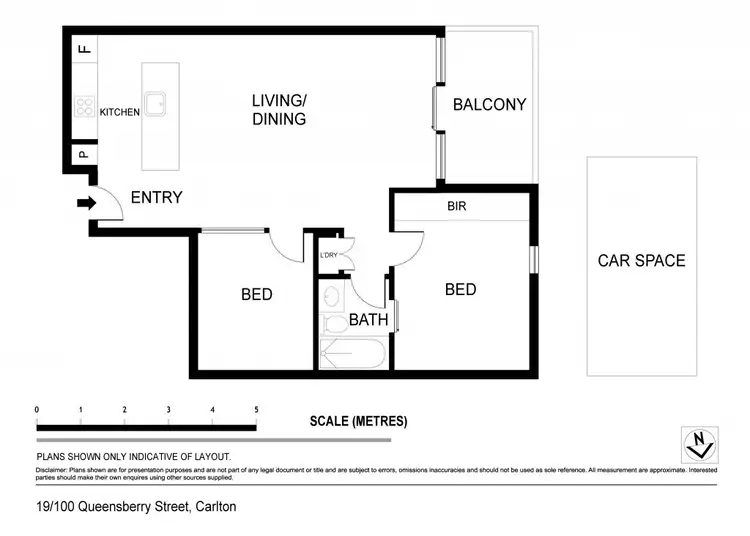 Floorplan of Homely apartment listing, 19/100 Queensberry Street, Carlton VIC 3053