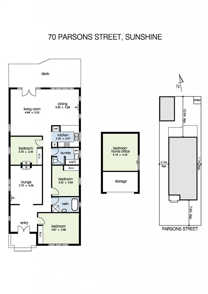 Floorplan of Homely house listing, 70 Parsons Street, Sunshine VIC 3020