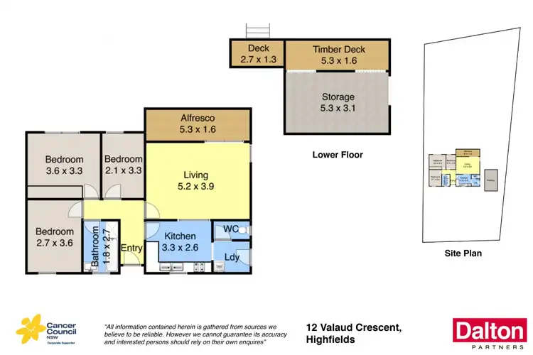 Floorplan of Homely house listing, 12 Valaud Crescent, Highfields NSW 2289