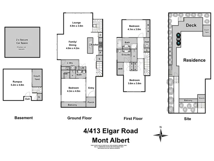 Floorplan of Homely house listing, 4/413 Elgar Road, Mont Albert VIC 3127