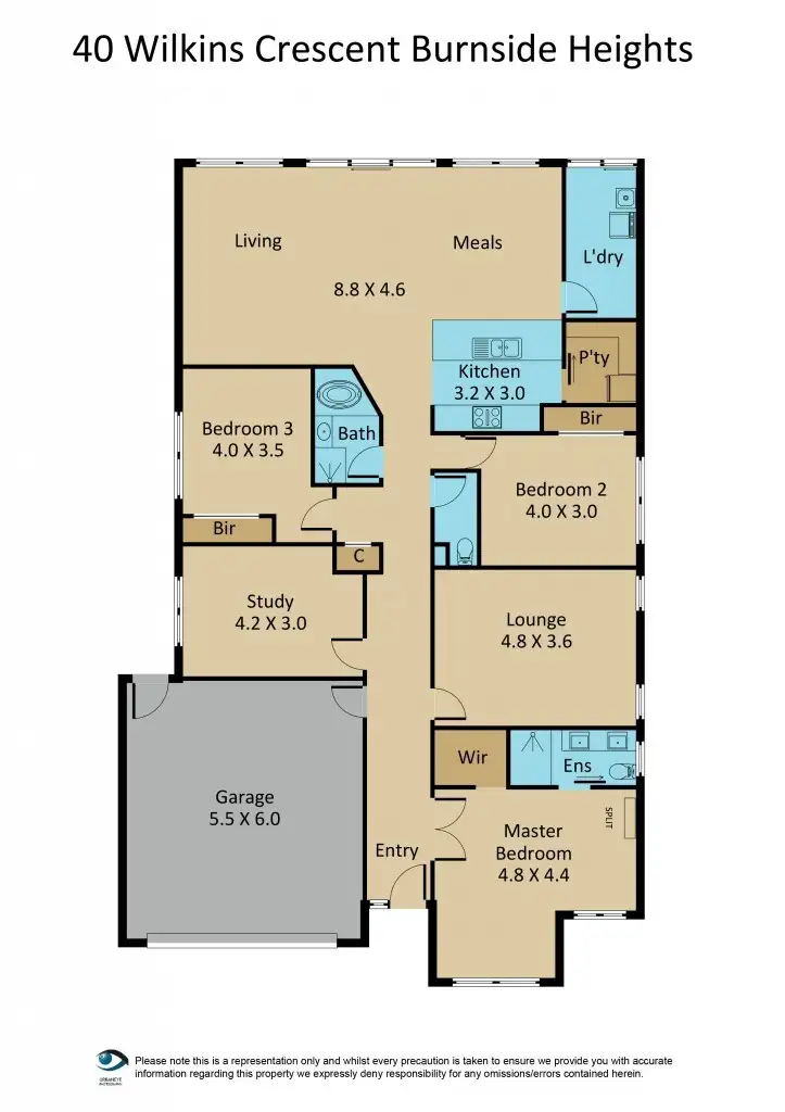 Floorplan of Homely house listing, 40 Wilkins Crescent, Burnside Heights VIC 3023