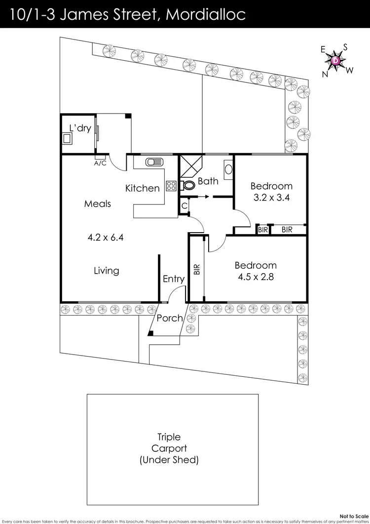 Floorplan of Homely unit listing, 10/1-3 James Street, Mordialloc VIC 3195