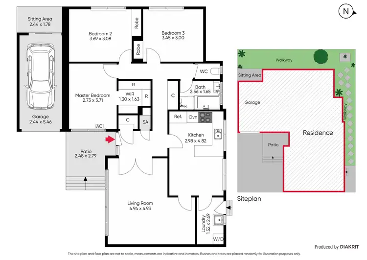 Floorplan of Homely apartment listing, 6/14 Fulton Street, St Kilda East VIC 3183