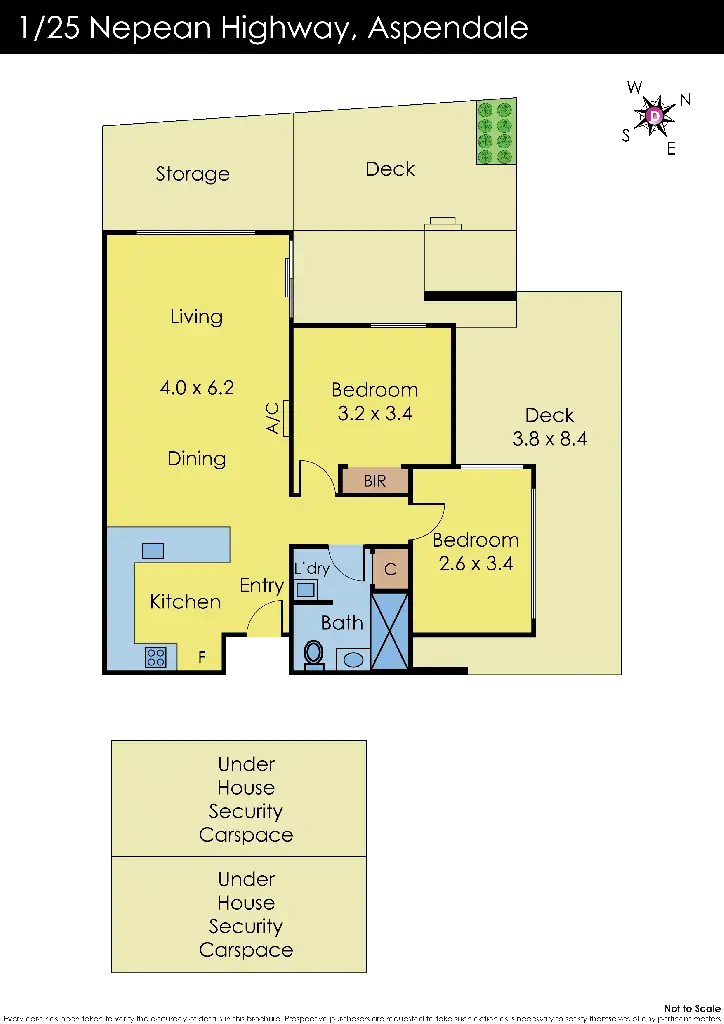 Floorplan of Homely apartment listing, 1/25 Nepean Highway, Aspendale VIC 3195