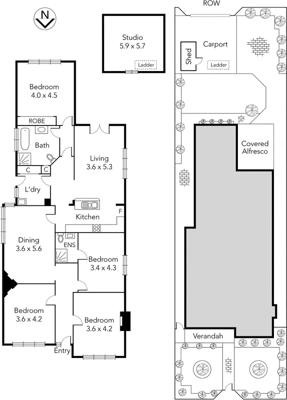 Floorplan of Homely house listing, 16 Sheffield Street, Brunswick West VIC 3055