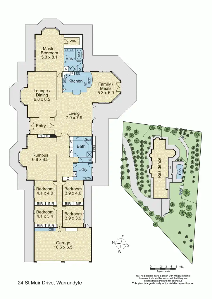 Floorplan of Homely house listing, 24 St Muir Drive, Warrandyte VIC 3113