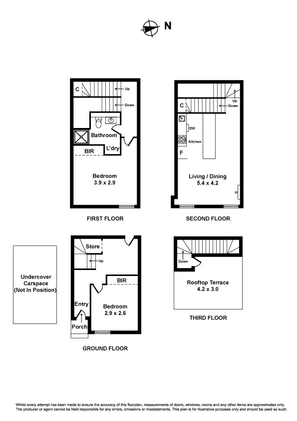 Floorplan of Homely apartment listing, 6 Greenham Place, Footscray VIC 3011