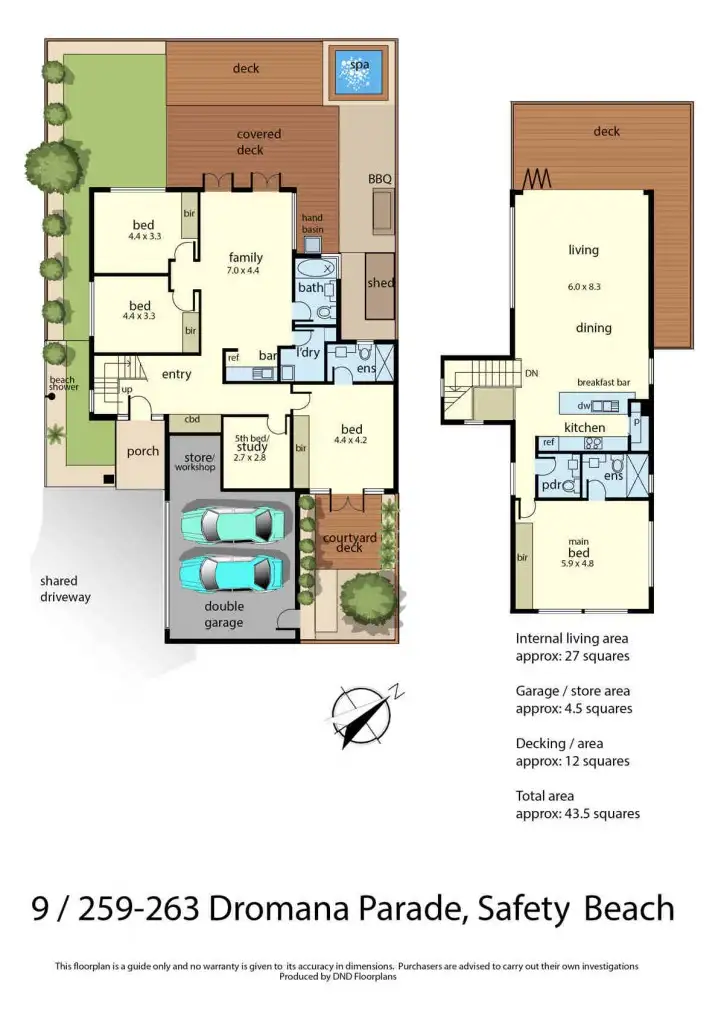 Floorplan of Homely townhouse listing, 9/259-263 Dromana Parade, Safety Beach VIC 3936