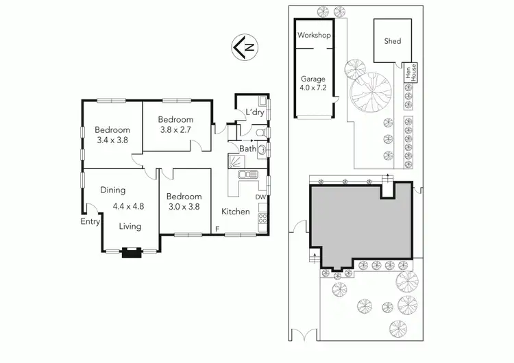 Floorplan of Homely house listing, 96 Boldrewood Parade, Reservoir VIC 3073