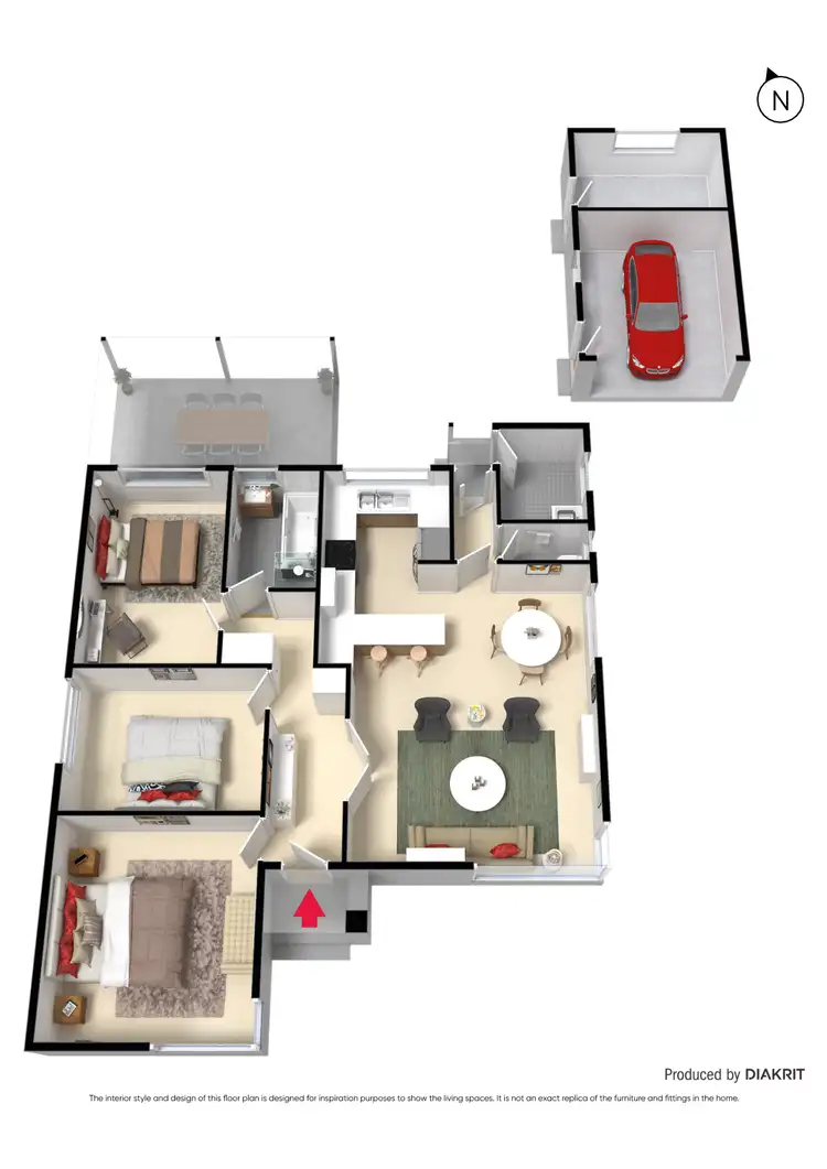 Floorplan of Homely house listing, 1 Fairway Street, Frankston VIC 3199