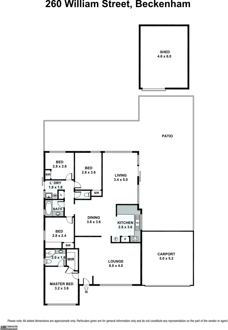 Floorplan of Homely house listing, 260 William Street, Beckenham WA 6107