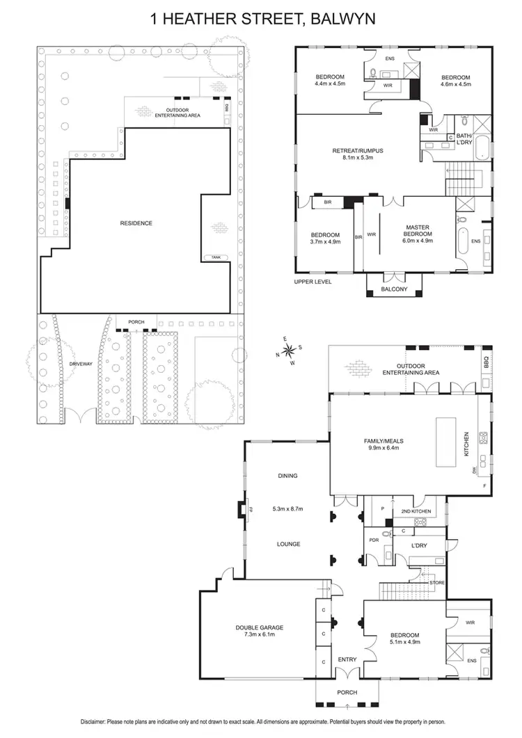 Floorplan of Homely house listing, 1 Heather Street, Balwyn North VIC 3104