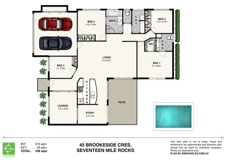 Floorplan of Homely house listing, 45 Brookeside Crescent, Seventeen Mile Rocks QLD 4073