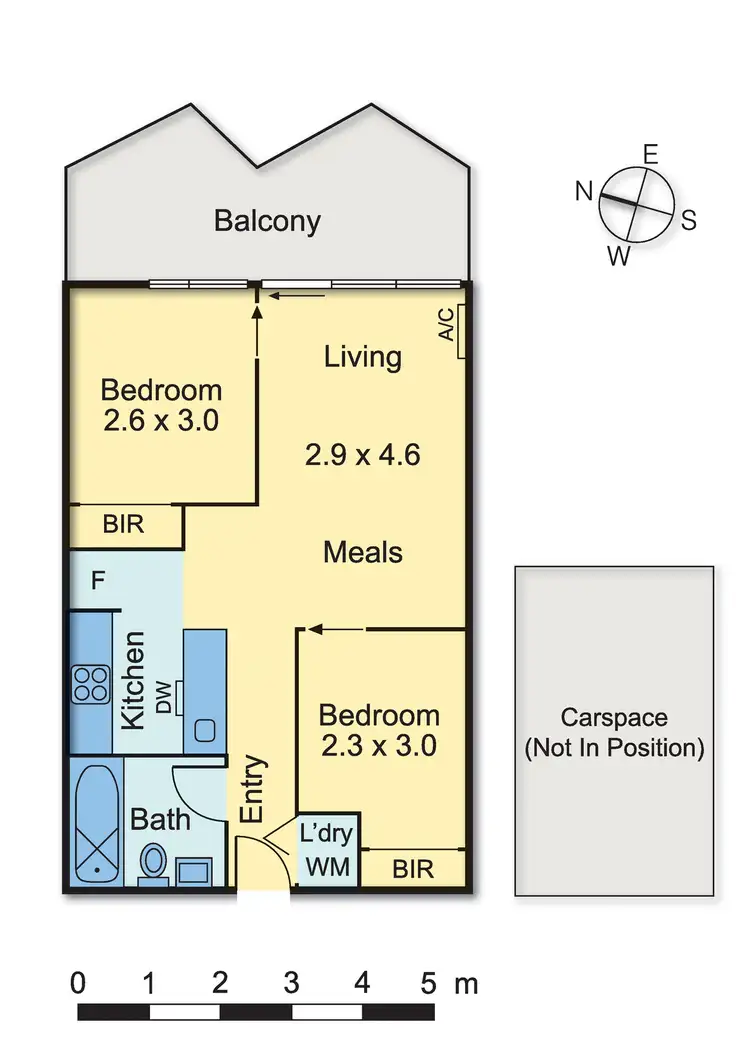 Floorplan of Homely apartment listing, 605/38 Mt Alexander Road, Travancore VIC 3032