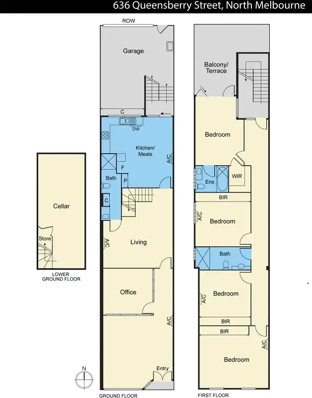 Floorplan of Homely house listing, 636 Queensberry Street, North Melbourne VIC 3051
