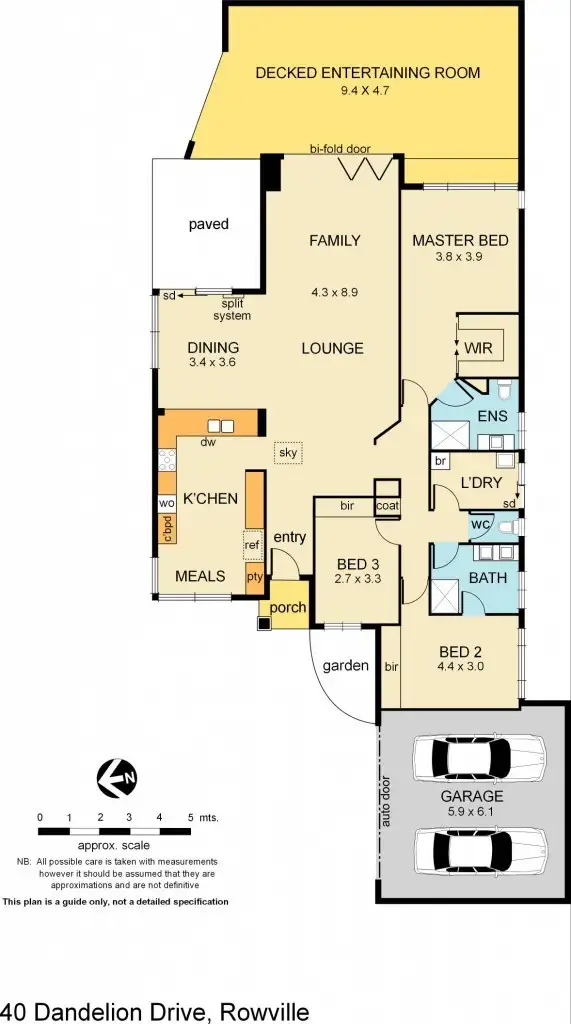 Floorplan of Homely house listing, 40 Dandelion Drive, Rowville VIC 3178