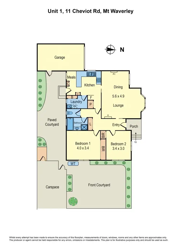 Floorplan of Homely unit listing, 1/11 Cheviot Road, Mount Waverley VIC 3149
