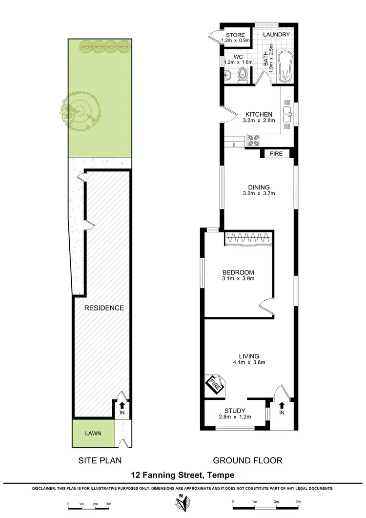 Floorplan of Homely house listing, 12 Fanning Street, Tempe NSW 2044