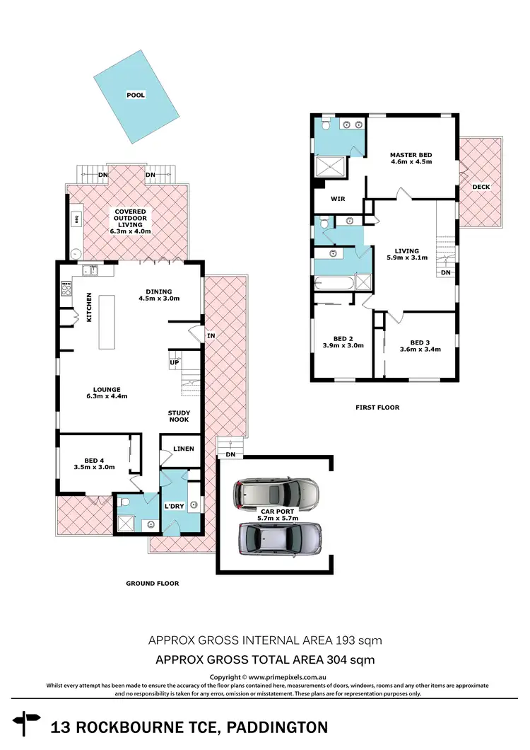 Floorplan of Homely house listing, 13 Rockbourne Terrace, Paddington QLD 4064