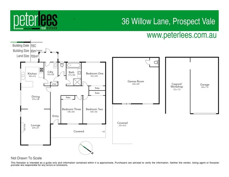 Floorplan of Homely house listing, 36 Willow Lane, Prospect Vale TAS 7250