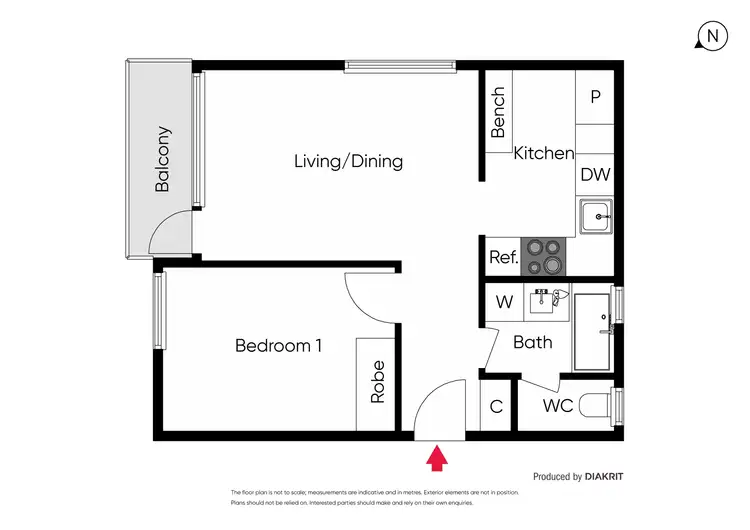 Floorplan of Homely apartment listing, 21/43 Grandview Grove, Prahran VIC 3181